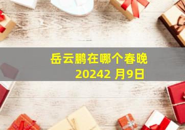 岳云鹏在哪个春晚20242 月9日